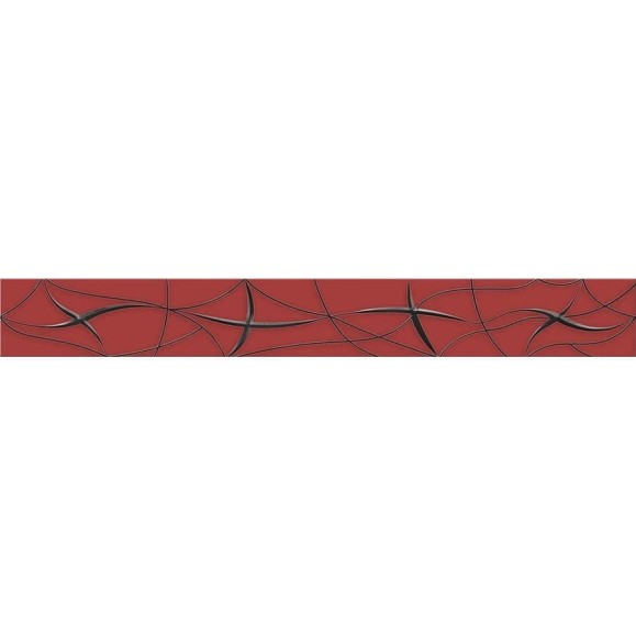 Бордюр Azori Ceramica vela carmin stella 50,5x6,2 см 1 шт. 587071002