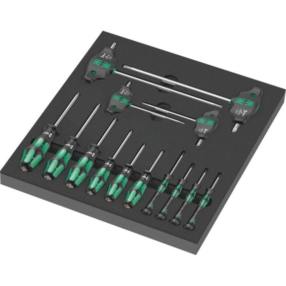 Набор отверток в ложементе WERA 9712 TORX HF 1, 14 предметов WE-150103