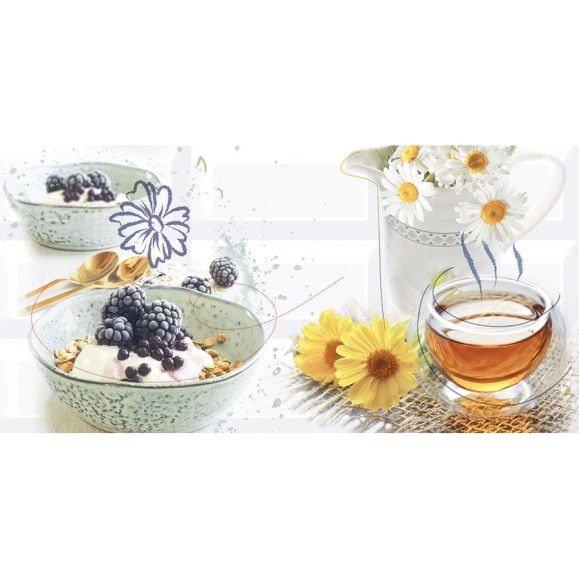 Декор Azori Ceramica vogue morning 2, 40.5x20.1 см, 1 шт. 583012020 Декор Azori Ceramica vogue morning 2, 40.5x20.1 см, 1 шт. 583012020