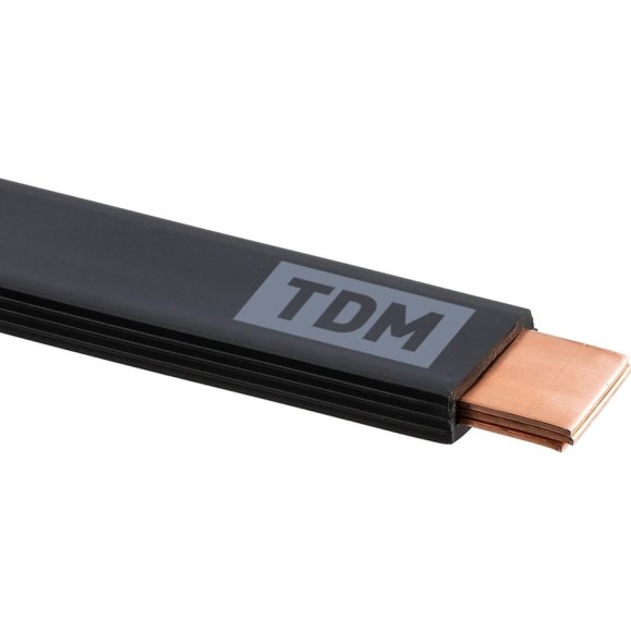 Шина TDM ELECTRIC медная гибкая изолированная ШМГ 3х(20x1), 2м, SQ0841-0003
