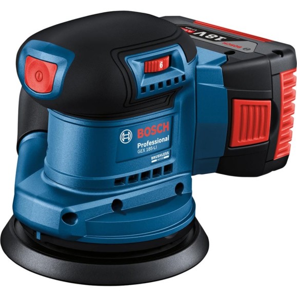 Эксцентриковая шлифмашина Bosch gex 185-li 06013A5021 Эксцентриковая шлифмашина Bosch gex 185-li 06013A5021