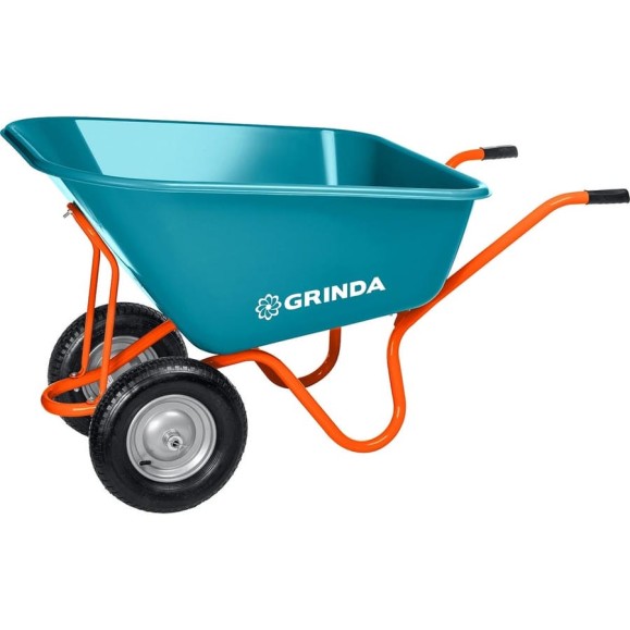 Садовая тачка с кузовом увеличенного объема Grinda Gp-1 260 л, ударопрочный пластиковый кузов 422401 Садовая тачка с кузовом увеличенного объема Grinda Gp-1 260 л, ударопрочный пластиковый кузов 422401