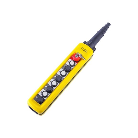 Кабельный пульт TOR 8 кнопок, 2-х скор., авар. стоп, ключ, IP-65 (XAC-A8913K) 1028026 Кабельный пульт TOR 8 кнопок, 2-х скор., авар. стоп, ключ, IP-65 (XAC-A8913K) 1028026