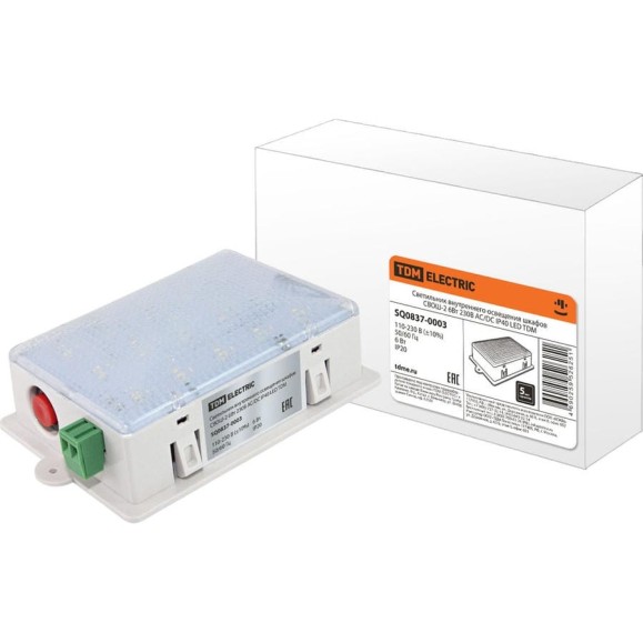 Светильник внутреннего освещения шкафов TDM ELECTRIC СВОШ-2 6Вт 230В AC/DC IP40 LED SQ0837-0003 Светильник внутреннего освещения шкафов TDM ELECTRIC СВОШ-2 6Вт 230В AC/DC IP40 LED SQ0837-0003