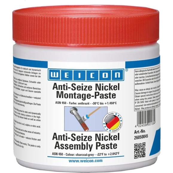 Монтажная паста WEICON Anti-Seize Никель 450 г wcn26050045 Монтажная паста WEICON Anti-Seize Никель 450 г wcn26050045