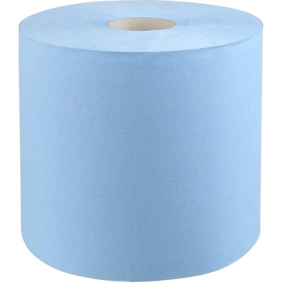Протирочное полотенце Jasmin professional 2 сл., 2 рул., 33x35 см, 1000 отр., синее, d 7 см (w1, w2) ПП1000337