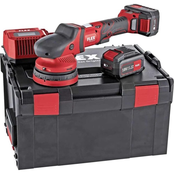 Аккумуляторная эксцентриковая полировальная машина FLEX XCE 8 125 18.0-EC/5.0 Set 438413 Аккумуляторная эксцентриковая полировальная машина FLEX XCE 8 125 18.0-EC/5.0 Set 438413