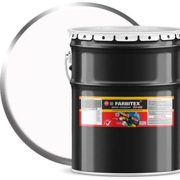 Алкидная эмаль FARBITEX ПФ-115 (белый; 20 кг) 4300001583