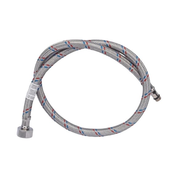 Подводка для смесителей СТМ сталь, 1/2xM10x80 см., короткий штуцер CWFSS080