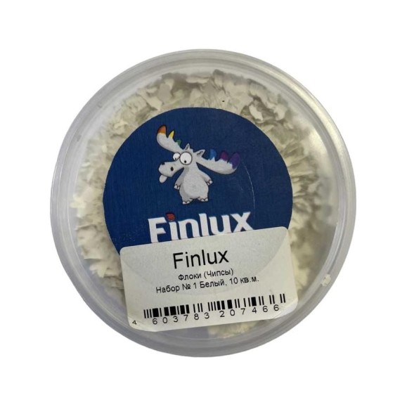 Флоки Finlux Набор № 1 белый, 10 кв.м, 0.1 кг 4603783207466 Флоки Finlux Набор № 1 белый, 10 кв.м, 0.1 кг 4603783207466