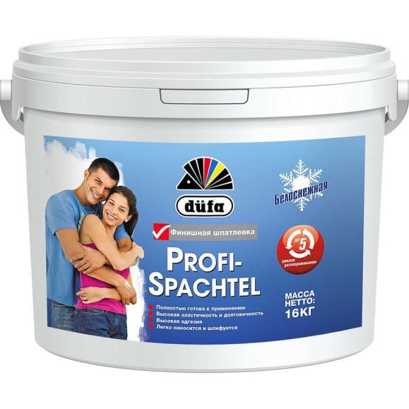 Финишная шпатлевка Dufa PROFI-SPAСHTEL 16 кг Н0000004501