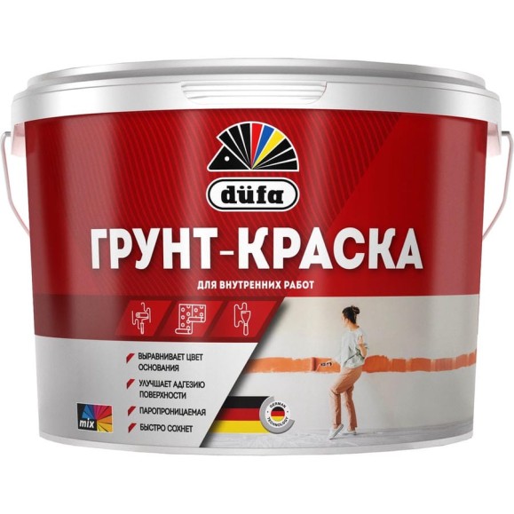 Грунт-краска Dufa 9 л МП00-008175 Грунт-краска Dufa 9 л МП00-008175