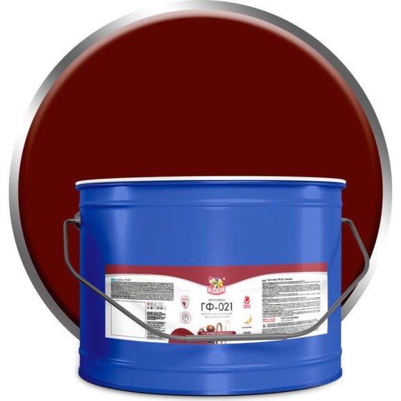 Грунтовка OLECOLOR ГФ-021 красно-коричневый, 10 кг 4300005167 Грунтовка OLECOLOR ГФ-021 красно-коричневый, 10 кг 4300005167