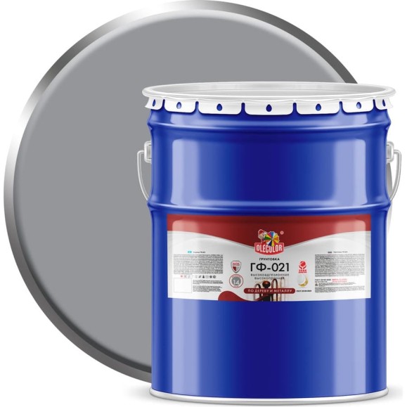 Грунтовка OLECOLOR ГФ-021 серый, 25 кг 4300003714 Грунтовка OLECOLOR ГФ-021 серый, 25 кг 4300003714