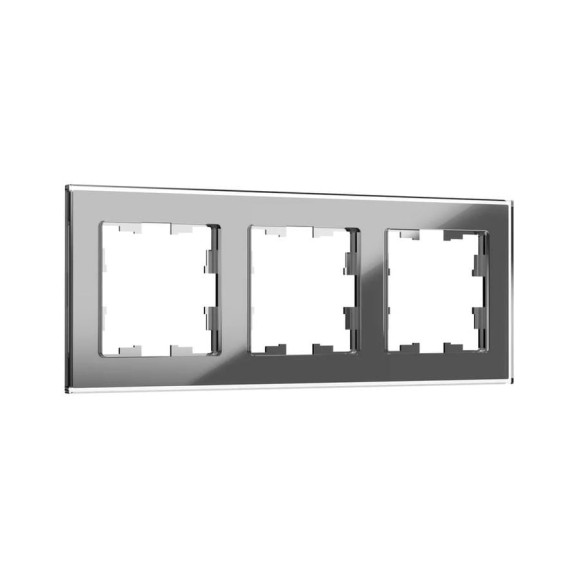 3-местная рамка IEK Brite ру-3-2-брсе стекло серый BR-M32-G-K03 3-местная рамка IEK Brite ру-3-2-брсе стекло серый BR-M32-G-K03