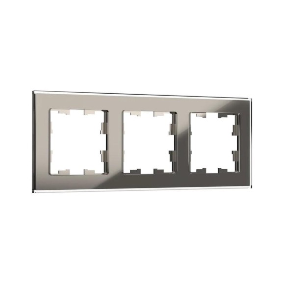 3-местная рамка IEK Brite ру-3-2-брд стекло дымчатый BR-M32-G-K30 3-местная рамка IEK Brite ру-3-2-брд стекло дымчатый BR-M32-G-K30