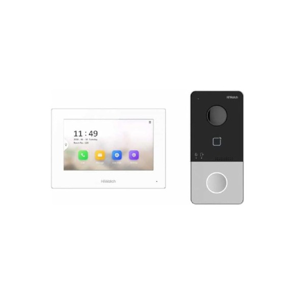 Комплект IP-видеодомофона HIWATCH DS-D100IKWF(B) АД5078389 Комплект IP-видеодомофона HIWATCH DS-D100IKWF(B) АД5078389