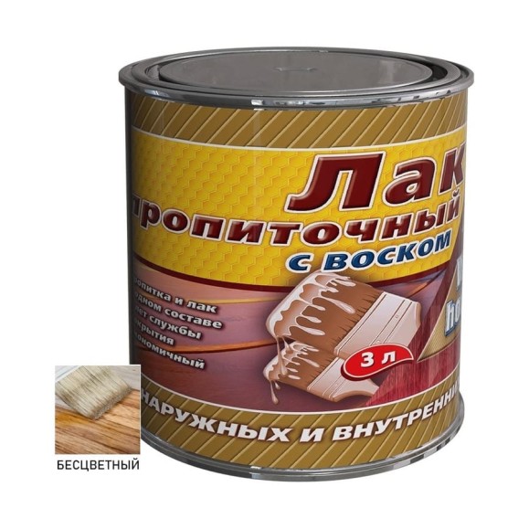 Пропиточный лак с воском White House (бесцветный; 3 л) 15457 Пропиточный лак с воском White House (бесцветный; 3 л) 15457