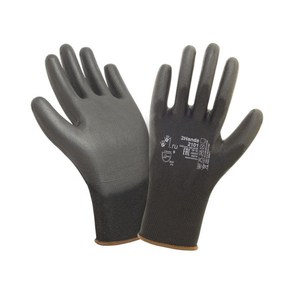 Перчатки 2Hands 2101blk, р-р 7, черный, pu покрытие ладони и пальцев, 240 пар 2101BLK- 7 полная коробка Перчатки 2Hands 2101blk, р-р 7, черный, pu покрытие ладони и пальцев, 240 пар 2101BLK- 7 полная коробка