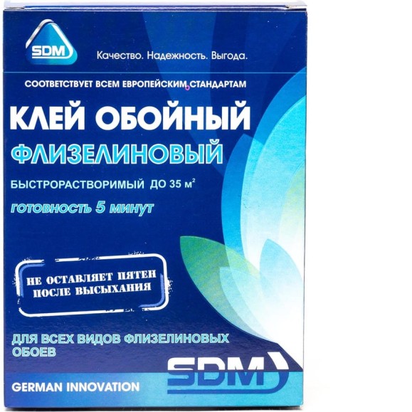 Обойный клей SDM флизелиновый, 200 г 00-00004652 Обойный клей SDM флизелиновый, 200 г 00-00004652