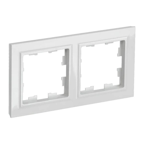 2-местная рамка IEK Brite ру-2-брб белый BR-M22-K01-PRO