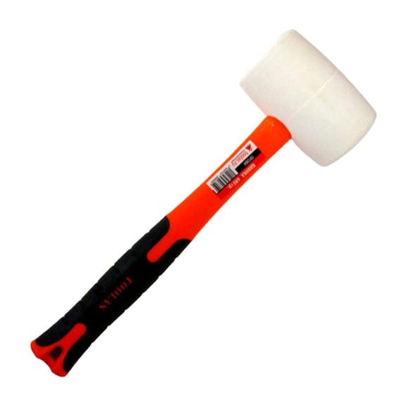 Киянка TOOLAS с фибергласовой ручкой, 680 гр, белая резина) 00012811 Киянка TOOLAS с фибергласовой ручкой, 680 гр, белая резина) 00012811