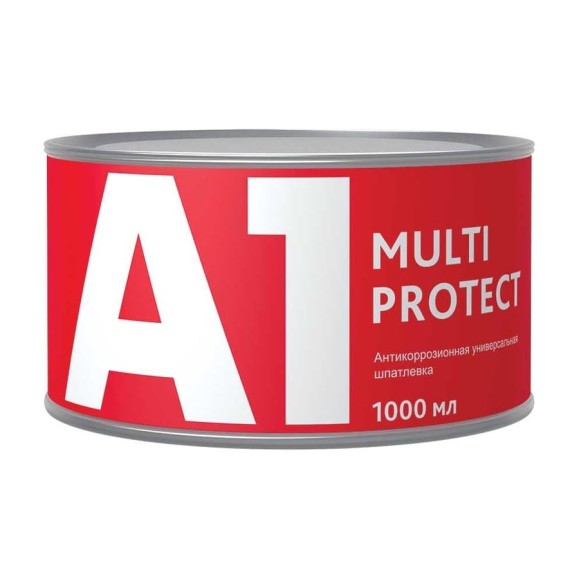 Антикоррозионная универсальная шпатлевка A1 MULTI PROTECT 1000 мл S1-039MP-1000 Антикоррозионная универсальная шпатлевка A1 MULTI PROTECT 1000 мл S1-039MP-1000