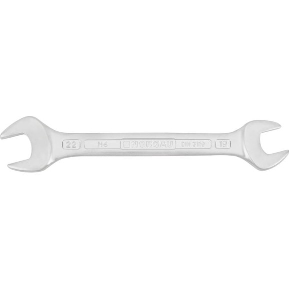 Двусторонний рожковый ключ NORGAU тип N6-19x22 19х22, длина 237 мм 060107199 Двусторонний рожковый ключ NORGAU тип N6-19x22 19х22, длина 237 мм 060107199
