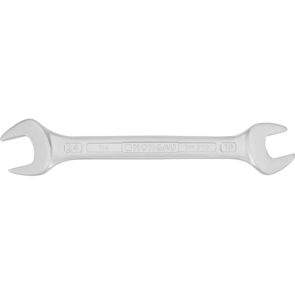 Двусторонний рожковый ключ NORGAU тип N6-19x24 19х24, длина 237 мм 060107202 Двусторонний рожковый ключ NORGAU тип N6-19x24 19х24, длина 237 мм 060107202