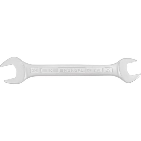Двусторонний рожковый ключ NORGAU тип N6-22x24 22х24, длина 247 мм 060107214 Двусторонний рожковый ключ NORGAU тип N6-22x24 22х24, длина 247 мм 060107214