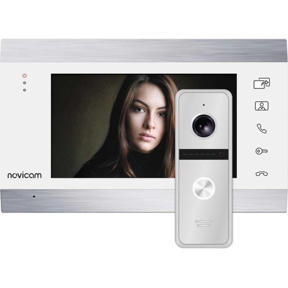 Комплект видеодомофона Novicam white magic 7c kit для квартиры, дома и офиса 4221 Комплект видеодомофона Novicam white magic 7c kit для квартиры, дома и офиса 4221