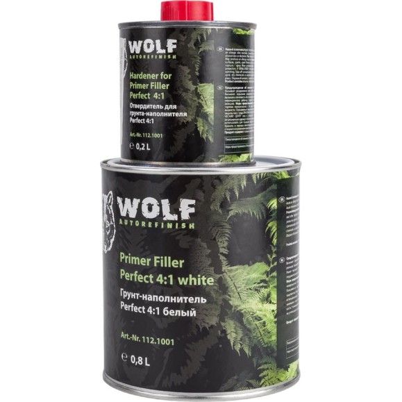 Грунт-наполнитель Wolf Perfect Filler 4:1, белый 112.1001 Грунт-наполнитель Wolf Perfect Filler 4:1, белый 112.1001