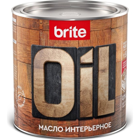 Интерьерное масло BRITE FLEXX бесцветное, банка 0,75 л 212483 Интерьерное масло BRITE FLEXX бесцветное, банка 0,75 л 212483