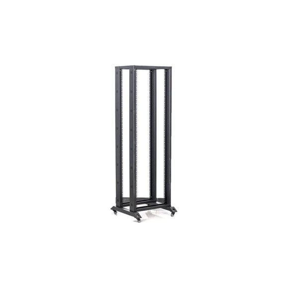Открытая рэковая стойка Wize Pro W42UOR 19”, 42U, 550x600-950 мм, двурамная, сталь, черный 136892 Открытая рэковая стойка Wize Pro W42UOR 19”, 42U, 550x600-950 мм, двурамная, сталь, черный 136892