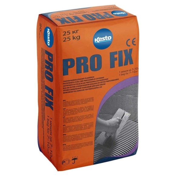 Усиленный клей для плитки Kesto Pro fix, 25 кг, с2 те 80757 Усиленный клей для плитки Kesto Pro fix, 25 кг, с2 те 80757
