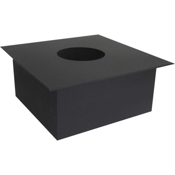 Потолочно проходной узел КПД 450x450, ф230, под сэндвич, черный 4603736556177