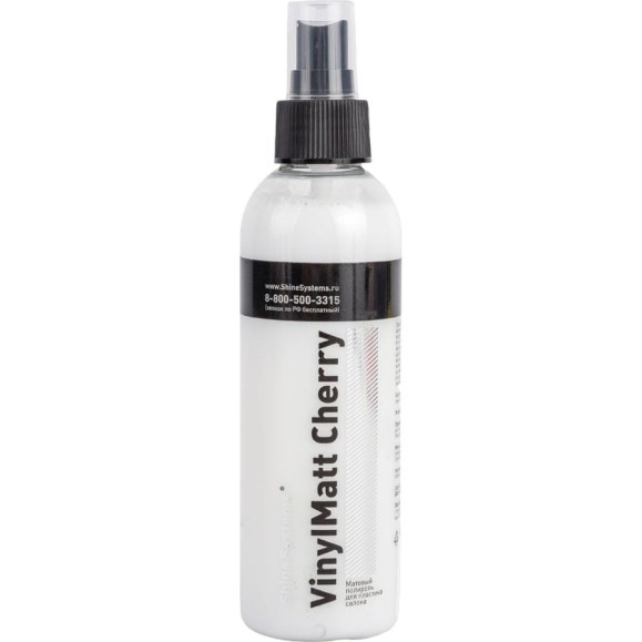 Матовый полироль для пластика салона Shine systems VinylMatt Cherry, 200 мл SS864